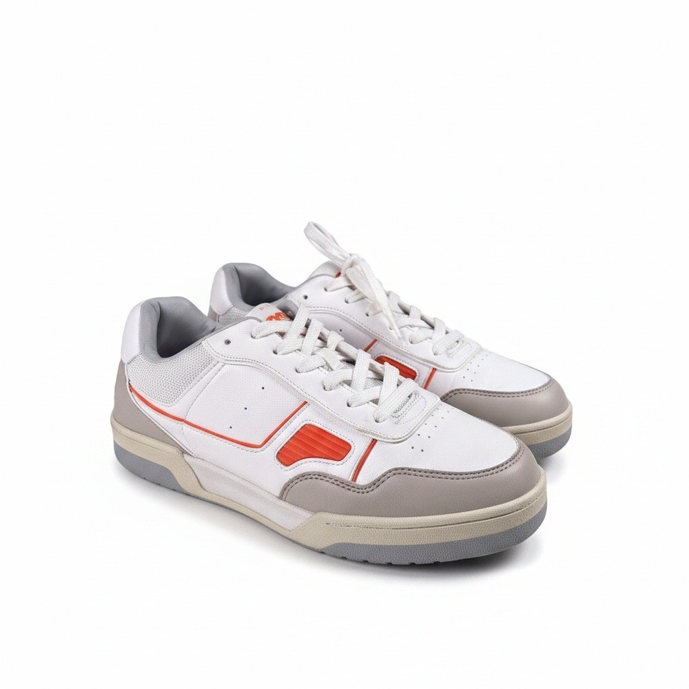 ZARA White Orange Sneakers Athletic Shoes Sneakers Men's‎ Size 10 US Casual